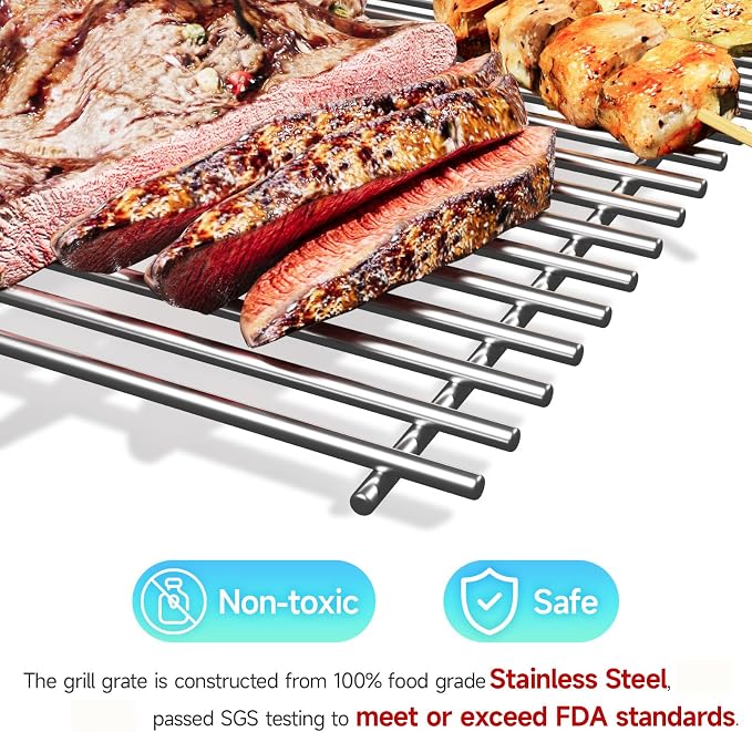 2Pack 19.5'' Stainless Steel Cooking Grill Grates Replacement - Image 6