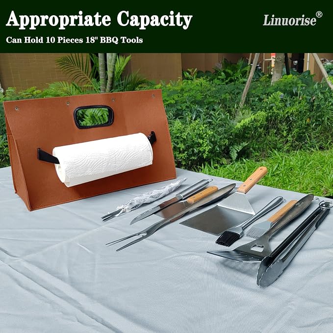 Grill Accessory Storage Bag; BBQ & Grill Tools Organizer; Men's BBQ Gifts - Image 2