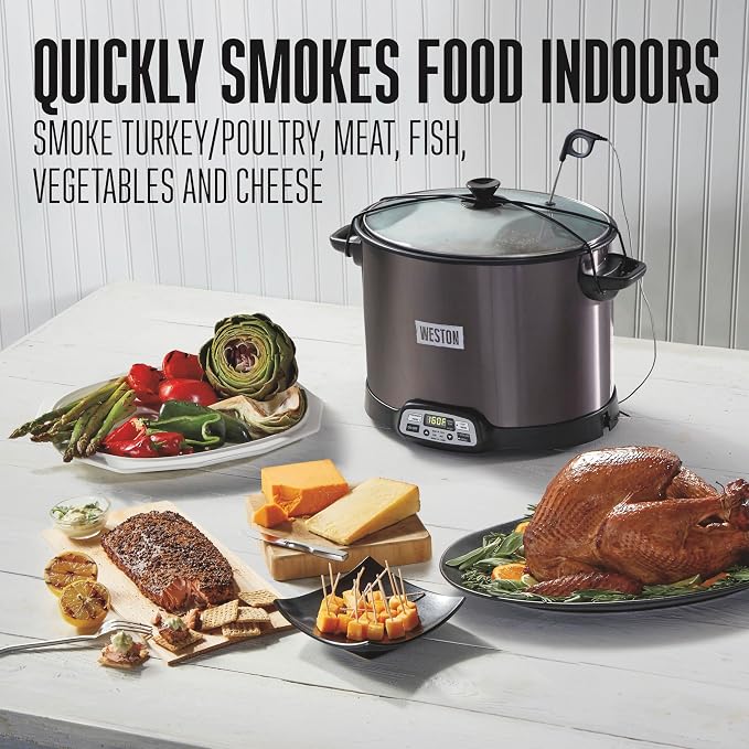 WESTON BRANDS 2-in-1 XL Programmable Slow Cooker & Electric Indoor Smoker - Image 2