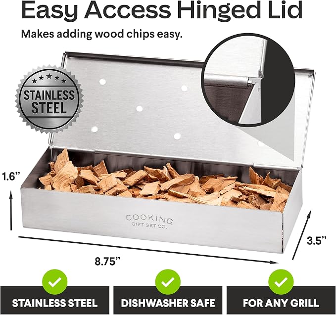 BBQ Smoker Box Kit – Stainless Steel Smoker - Image 2