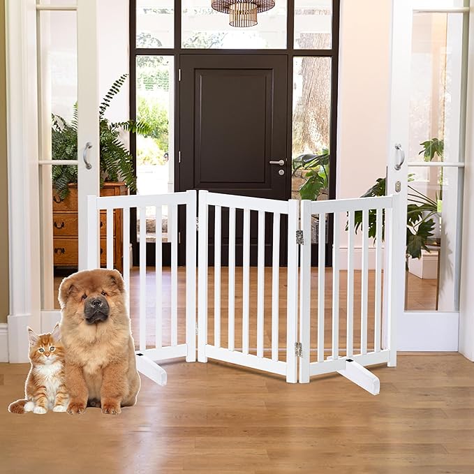 LZRS Freestanding Dog Gate 30 inch Tall - Image 6
