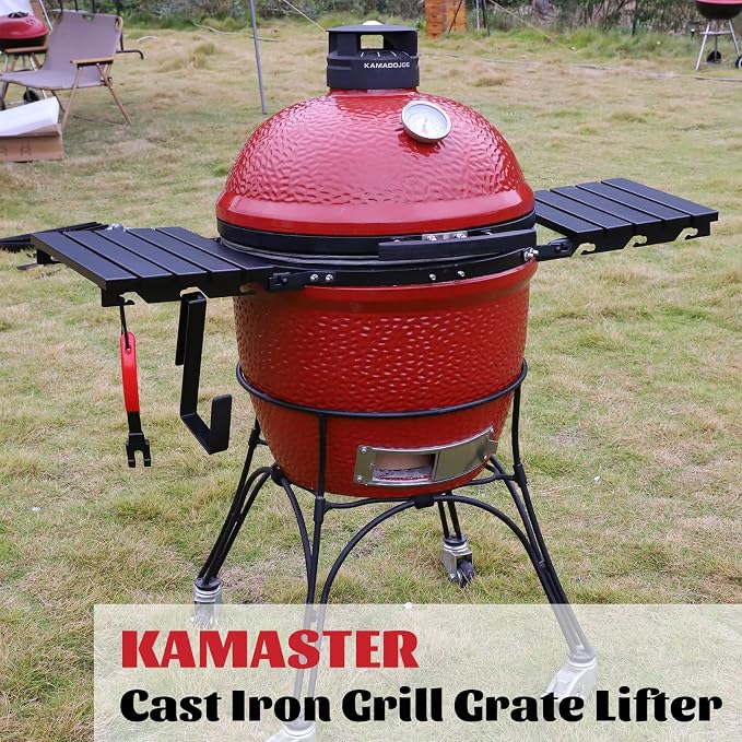 KAMaster Cast Iron Grill Grate Lifter, Grid Lifter Gripper Work - Image 9