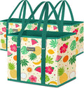 BALEINE 3Pk Reusable Grocery Bags, Foldable Shopping Bags by BALEINE