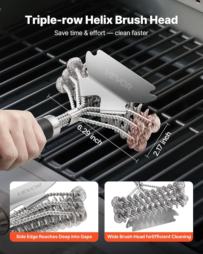 VEVOR Grill Brush and Scraper, BBQ Brush - Image 4