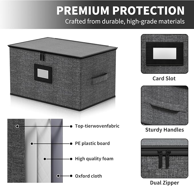 Aokeyee Wine Glass Storage Box Containers - Image 3