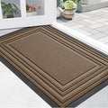 Buganda Front Door Mat Indoor Outdoor Entrance, Non-Slip Natural Rubber Doormats by Buganda