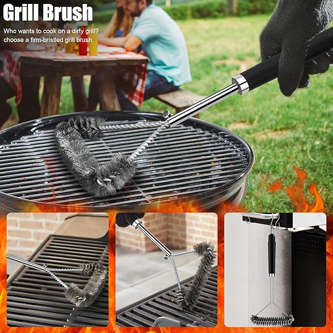 Barbecue Tool Sets, 31-Piece Stainless Steel Grilling Kit with Carrying Bag