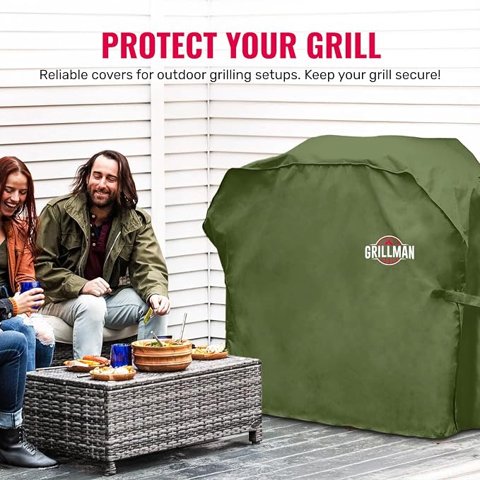 Grill Cover by Grillman, 64 Inch, BBQ Outdoor Grill Covers, Charcoal & Gas - Image 2