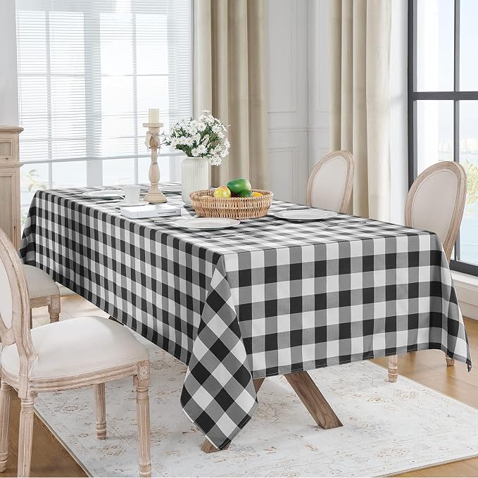 Softalker Gingham Checkered Tablecloth Rectangle - Image 6