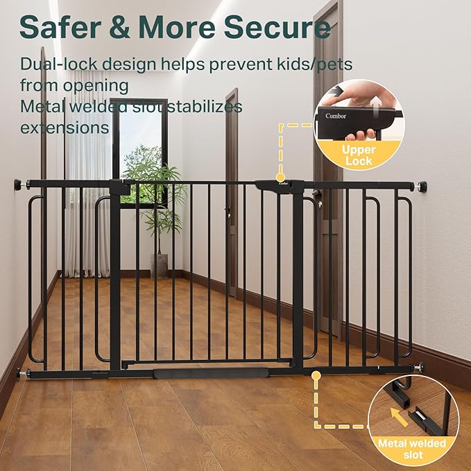 Cumbor 36.6-64" Extra Wide Baby Gate - Image 3