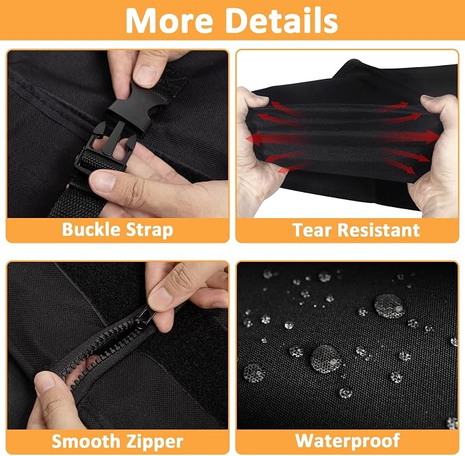 Grill Cover for Weber Traveler Portable Gas Grill, Waterproof Grill Cover for - Image 3