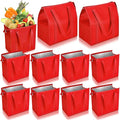 10 Pack Large Insulated Grocery Bags Reusable Shopping Bags by Locmeo