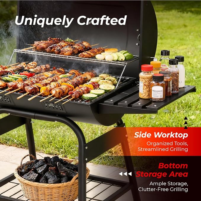Outvita Barrel Charcoal Grill - Image 4