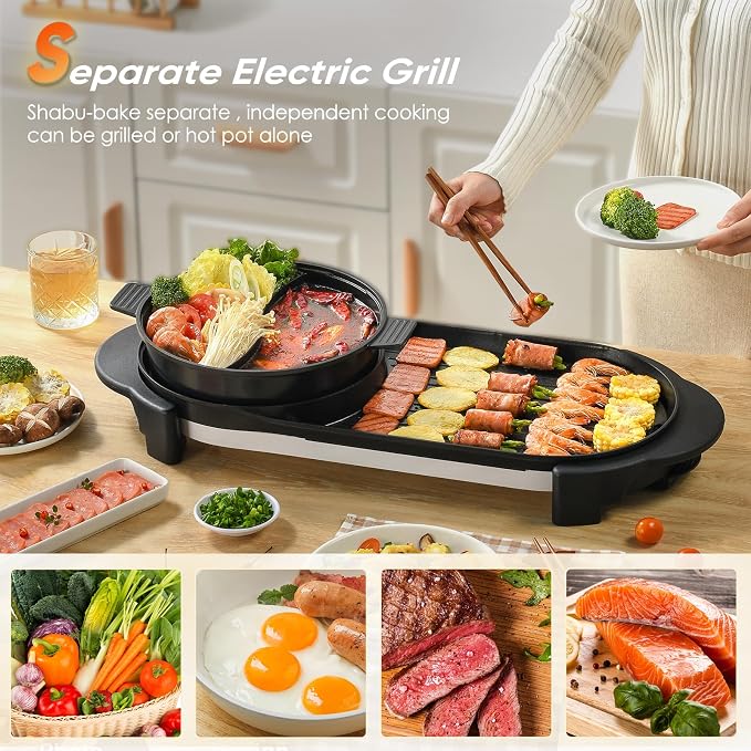 2 in 1 Electric Smokeless Hot Pot - Image 5