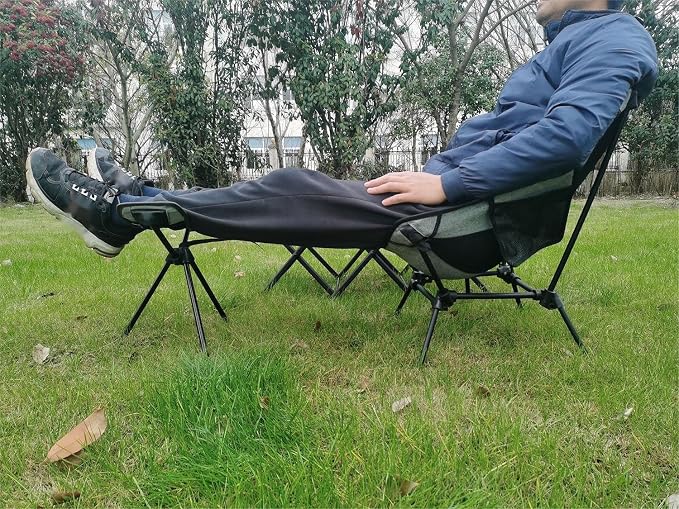 Portable Camping Chair Foot Rest Stool Lightweight Heavy Duty Folding Outdoor - Image 5