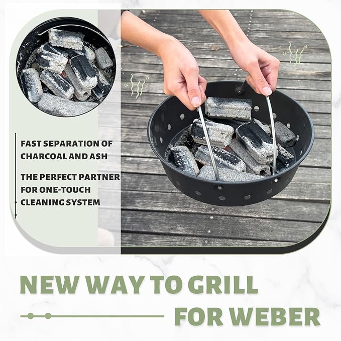 Charcoal Ash Basket Airflow for MiniMax Small, Medium Big Size Green Egg Weber - Image 4