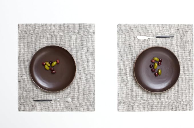 modern-twist 14" x 16" Silicone Rectangular Placemat, PVC-Free Table Mat - Image 2