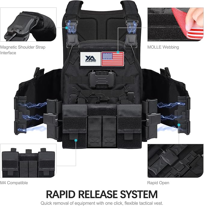 xaegistac Tactical Vest -Adjustable Modular Design - Image 2