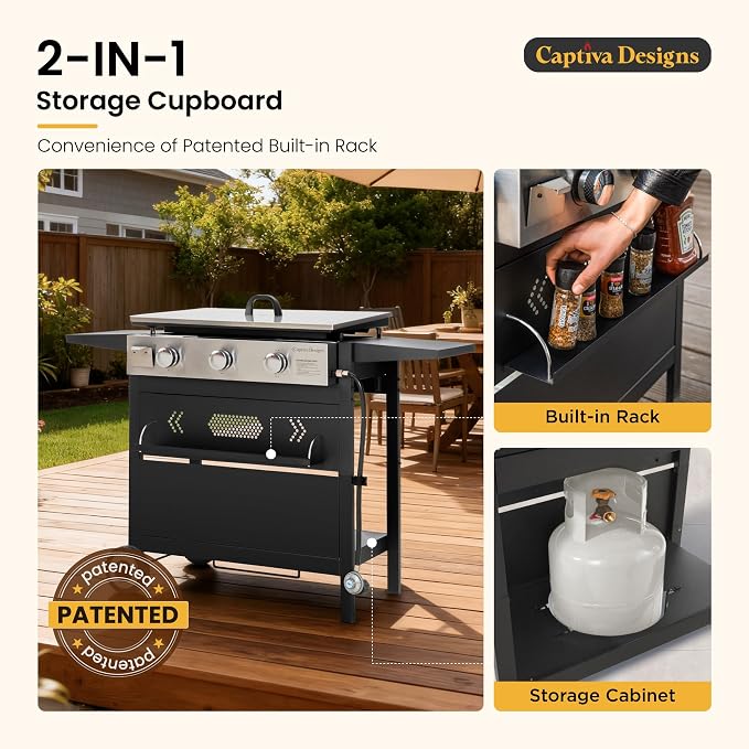 Captiva Designs 27 in Flat Top Griddle Grill - Image 5