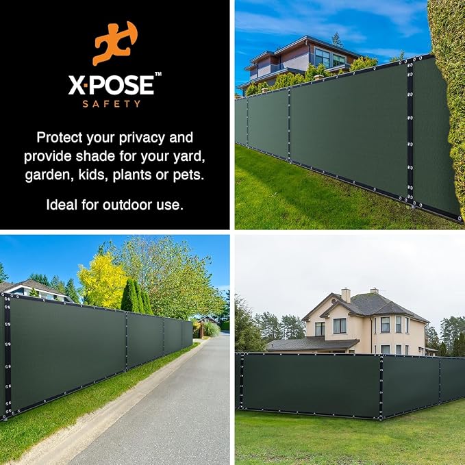 Xpose Safety Privacy Fence Screen 4’ x 50’ – Heavy Duty Green Mesh - Image 6