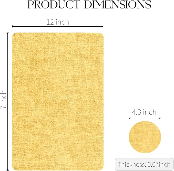 MOSAYT Placemats Set of 4, Heat Resistant Vinyl Place Mats - Image 7