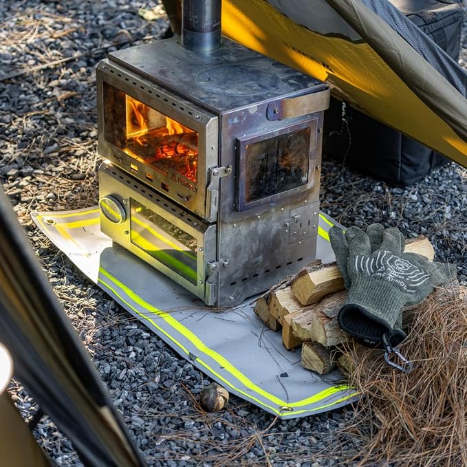 POMOLY Fire Pit Mat, Fireproof Mat Visible at Night-Great - Image 4