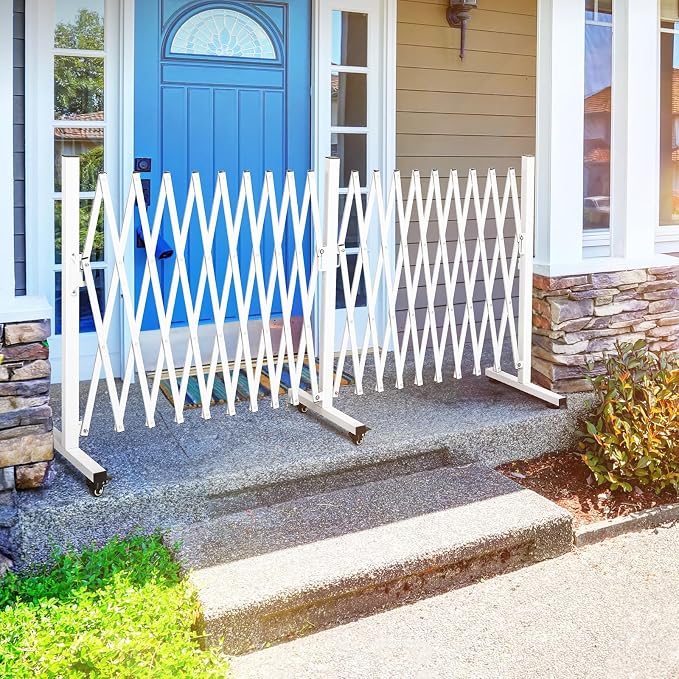TECSPACE Aluminum Expandable Garden Fence, Portable Barricade Gate - Image 8