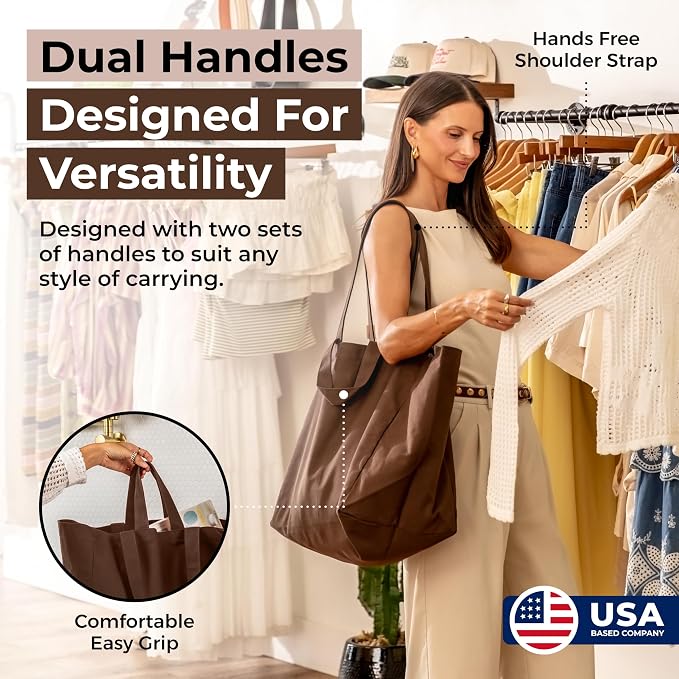 VeraMia Canvas Grocery Bag 3pc XL Set - Image 2