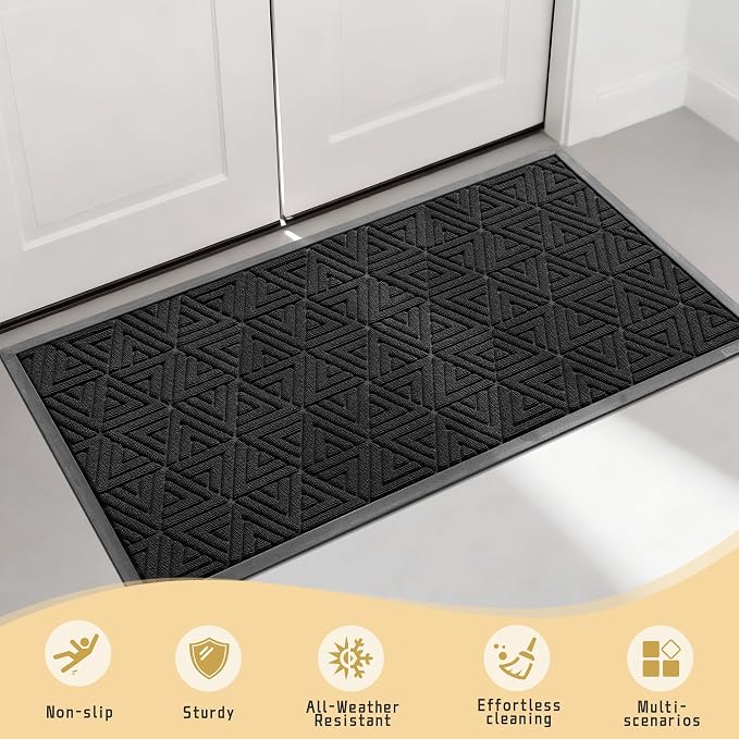 Yimobra Large Door Mat 47x24, All-Weather Waterproof Non-Slip Welcome Matt - Image 7