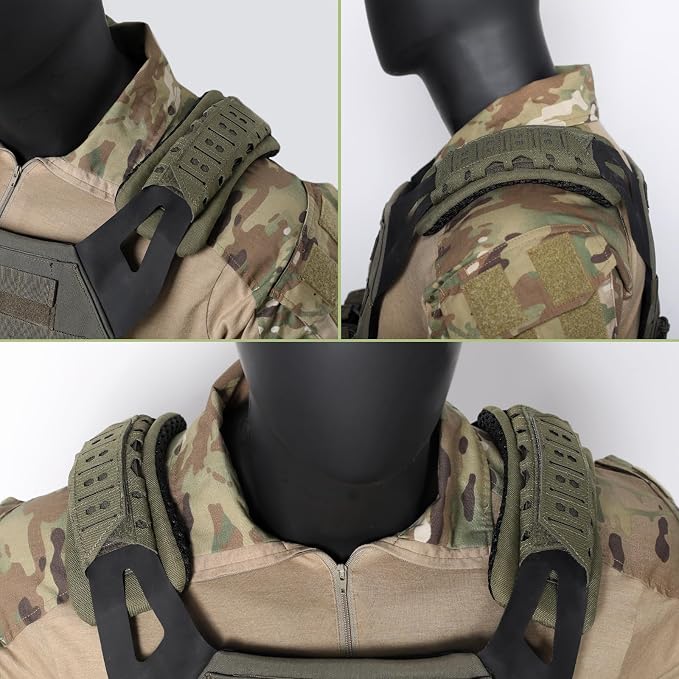 WYNEX Shoulder Strap Pad for Vest Carrier, 2 Pack Tactical Plate Shoulder Pads - Image 3