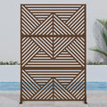 Casaphoria 72" H x 47" W Metal Outdoor Privacy Screen, Freestanding Decorative by Casaphoria