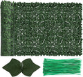 Faux Ivy Fence Privacy Screen Outdoor Expandable Artificial Greenery Roll Fake by Moeput