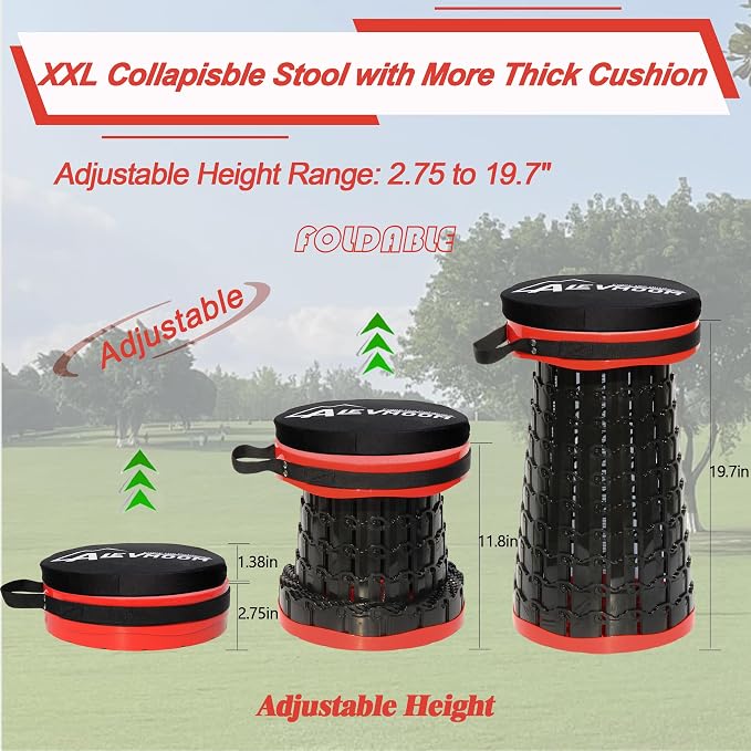 ALEVMOOM Upgraded XXL Collapsible Stool - Image 4