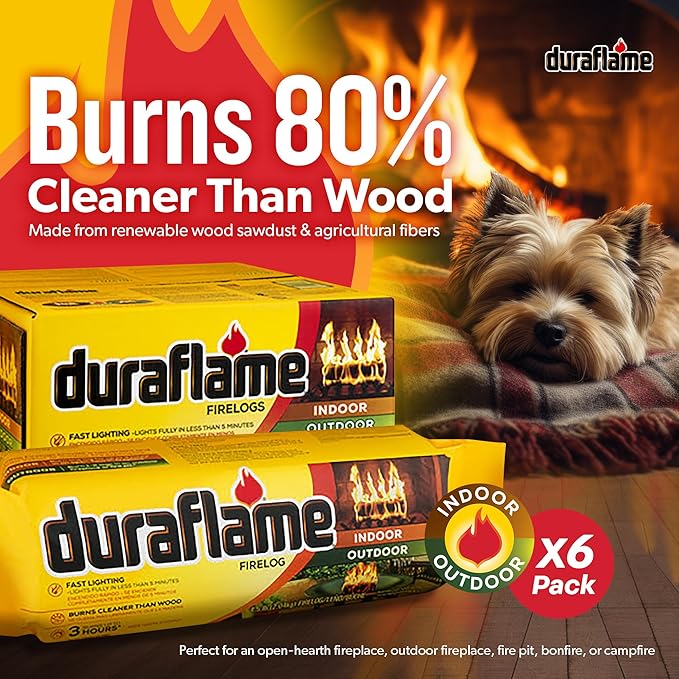 Duraflame 12-Pack Fire Logs for Indoor and Outdoor Use, 3-Hour Burn, 4.5 Lb Each - Image 2