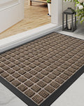 DEXI Front Door Mat Outside Entrance, 17x29 Rubber Entry Doormat Heavy Duty by DEXI
