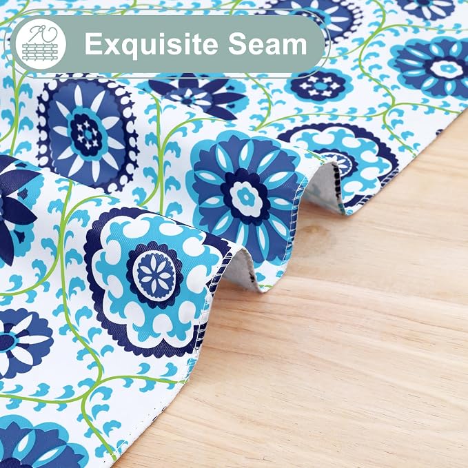 misaya Rectangle Waterproof Vinyl Table Cloth, Wipeable Tablecloth - Image 7