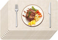 Maxpearl Faux Leather Placemats Set of 8 – Waterproof, Wipe Clean, Heat by Maxpearl