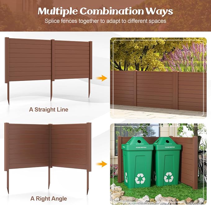 Giantex Air Conditioner Fence 4 Panels - Image 4