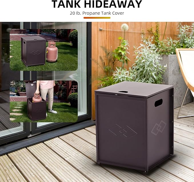 Propane Tank Cover Table with Storage Sides, Dual Function Cover - Image 2