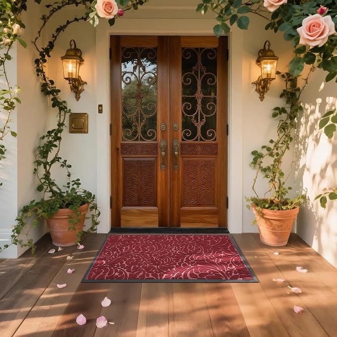 Yimobra Large Door Mat Outside Entrance 47x32, Waterproof Sturdy Outdoor Mats - Image 3
