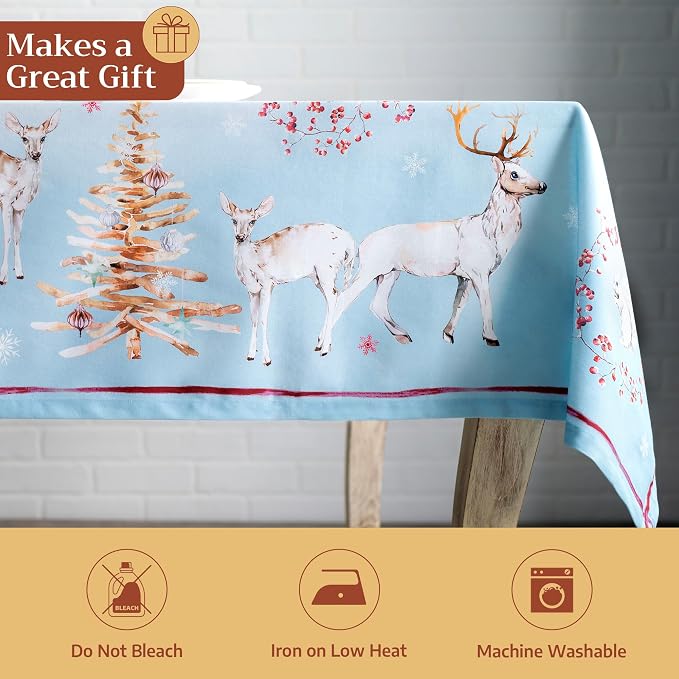 Maison d' Hermine Table Cloth Square Table 100% Cotton 54 x 54 Inches Fall - Image 5