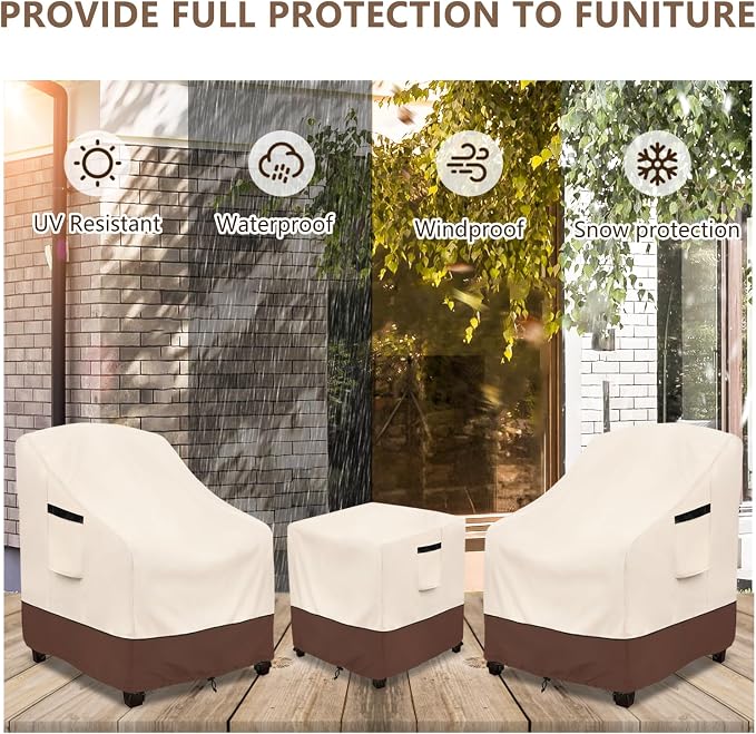 Rileytee Outdoor Furniture Covers Waterproof, 600D Heavy Duty Patio Furniture - Image 7