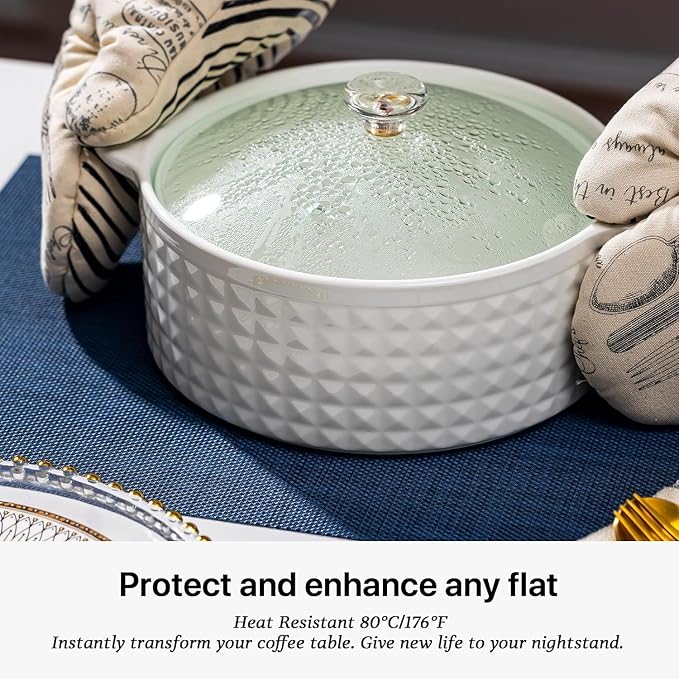 LEXMORE PlaceMats Set of 12 Vinyl/Plastic Woven Place Mats - Image 5