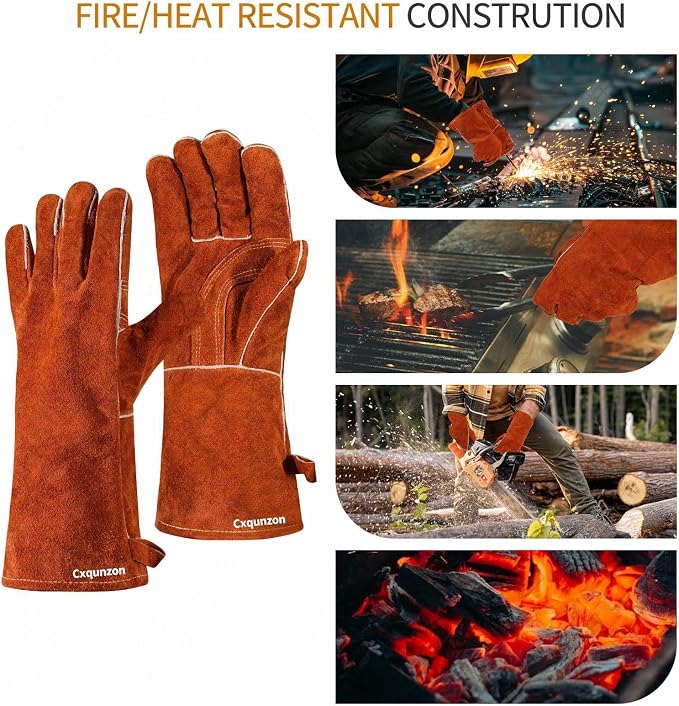 Leather Welding Gloves - Image 6