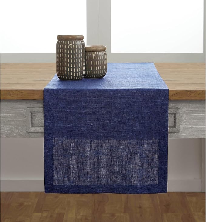 Solino Home Linen Table Runner 72 Inches Long - Image 2
