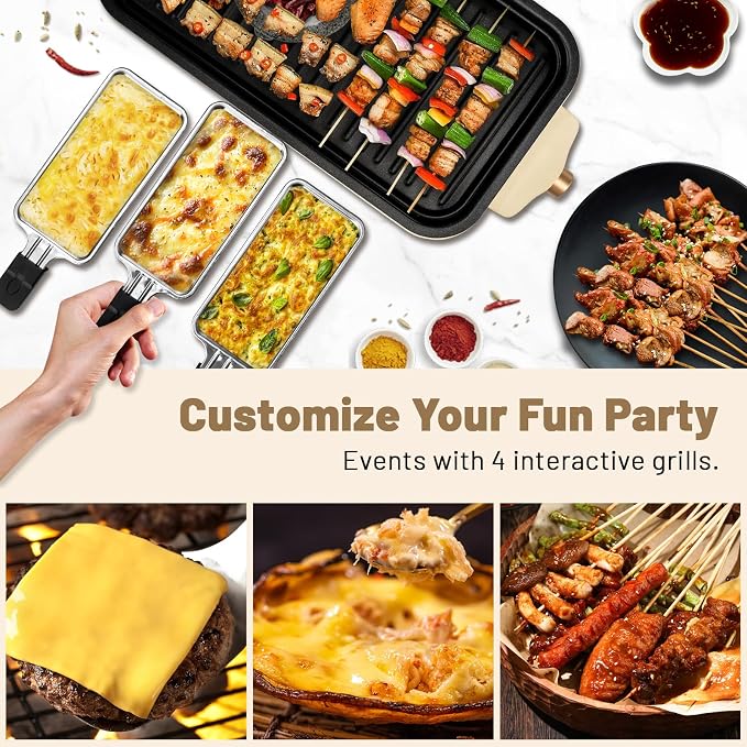 Pukomc Electric Indoor Grill, 2 in 1 Indoor Grills - Image 8