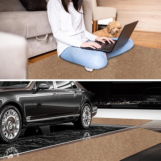 4' x 48' Runner Rugs with Rubber Backing, Indoor Outdoor Utility Carpet Runner - Image 6