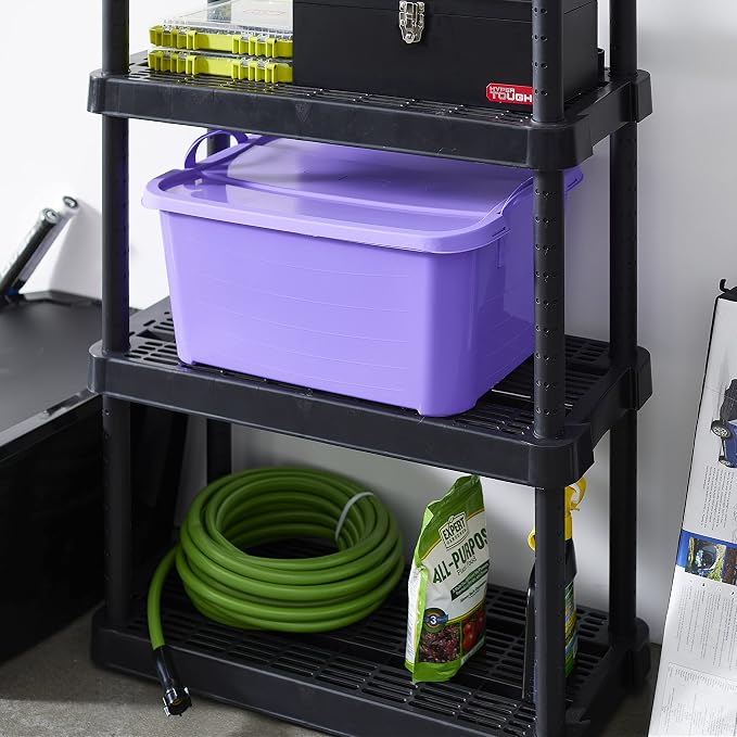Life Story 12 Pack Light Duty Stackable Storage Bin, 55 Quart Home Organizer - Image 9