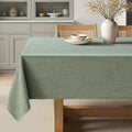 MIULEE Sage Green Linen Polyester Tablecloth 60x104 Inch Spring Rectangle Table by MIULEE