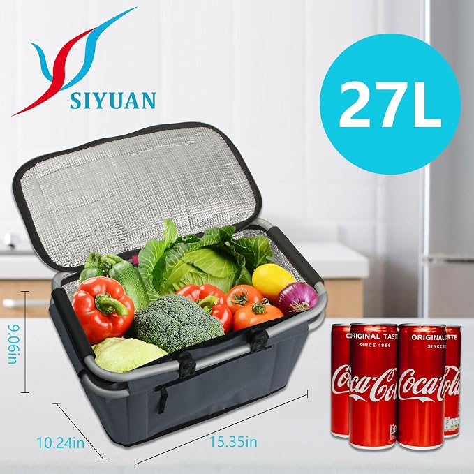 SIYUAN Collapsible Picnic Basket Insulated - Image 2